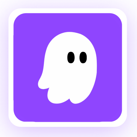 Kiro app icon: a white ghost on a purple rounded square.
