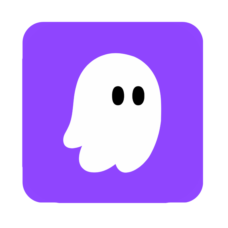 Kiro logo: a white ghost on a purple rounded square.